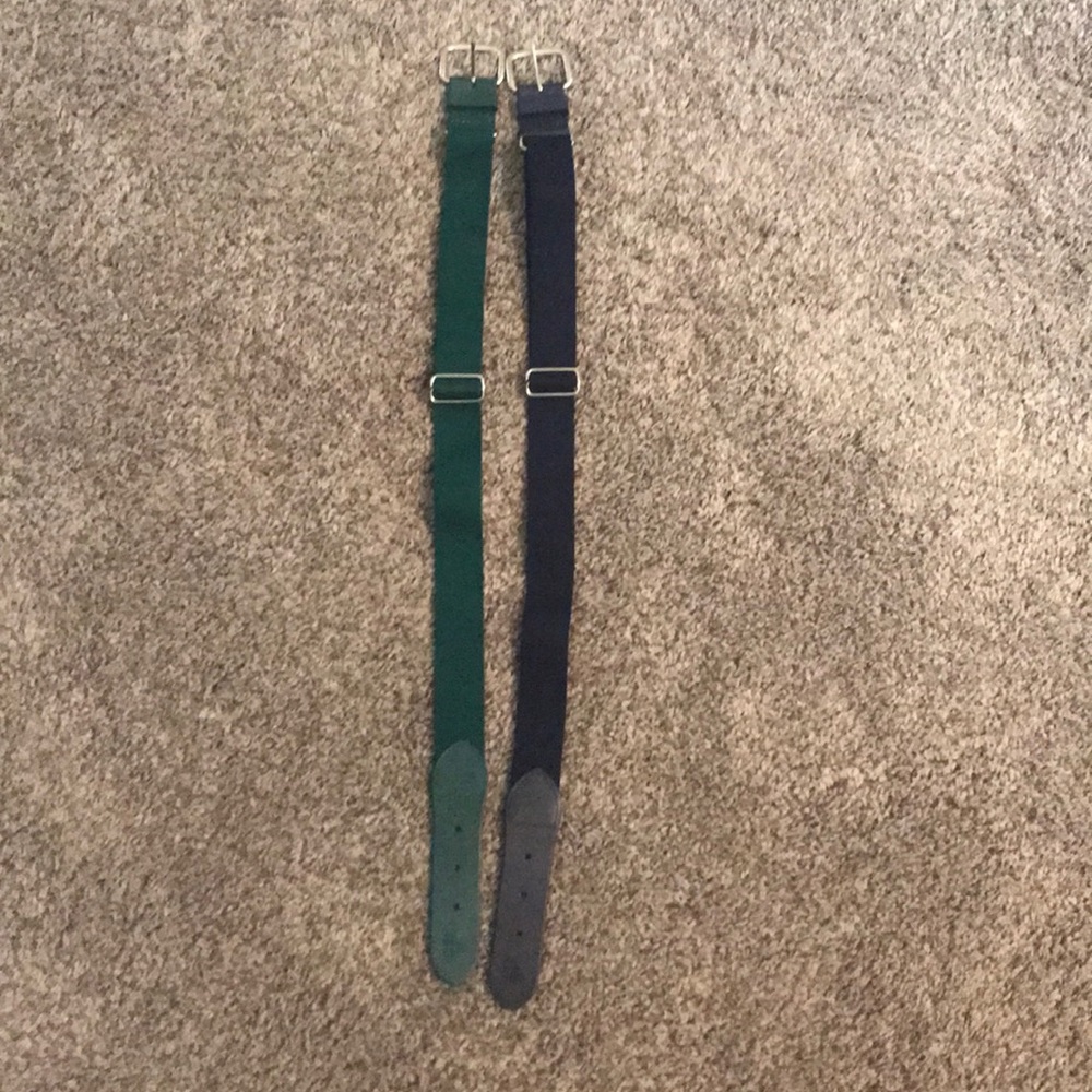 Adidas Baseball Belts Youth Navy & Dark Green